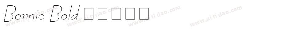 Bernie Bold字体转换